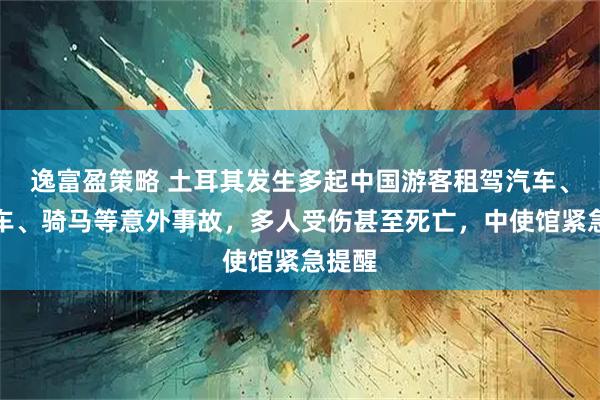 逸富盈策略 土耳其发生多起中国游客租驾汽车、摩托车、骑马等意外事故，多人受伤甚至死亡，中使馆紧急提醒