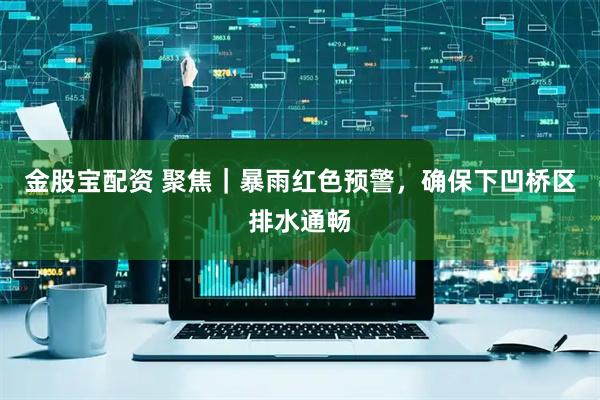 金股宝配资 聚焦｜暴雨红色预警，确保下凹桥区排水通畅