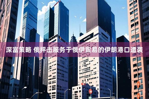 深富策略 俄抨击服务于俄伊贸易的伊朗港口遭袭