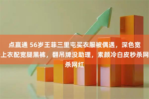 点赢通 56岁王菲三里屯买衣服被偶遇，深色宽松上衣配宽腿黑裤，翻吊牌没助理，素颜冷白皮秒杀网红